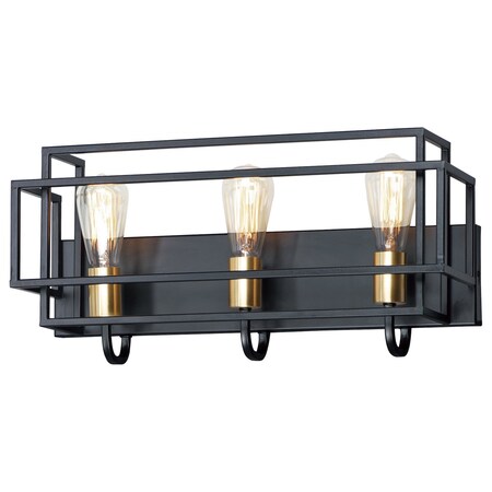 Maxim Liner 3-Light Bath Vanity 10243BKSBR